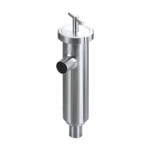 Angle-Type Sanitary Strainer with Weld Ends