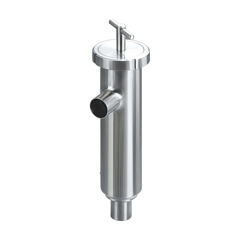 Angle-Type Sanitary Strainer with Weld Ends