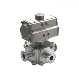 Full-Bore Four-Way Sanitary Ball Valve
