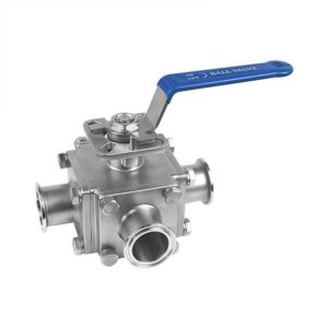 Full-Bore Three-Way Sanitary Ball Valve