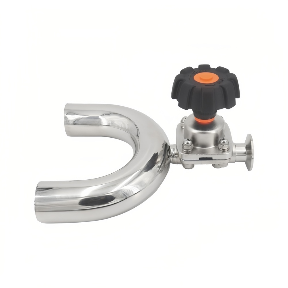 Sanitary Diaphragm Valve U-Type 3-Way Type B