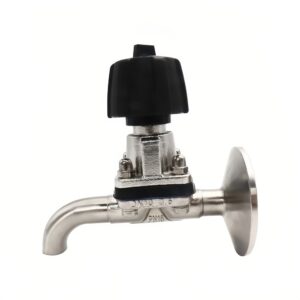 Sanitary Manual Diaphragm Valve with Single Clamp and Elbow Body