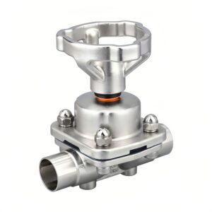 Sanitary Manual Diaphragm Valve with Weld Ends and Stainless Steel Body