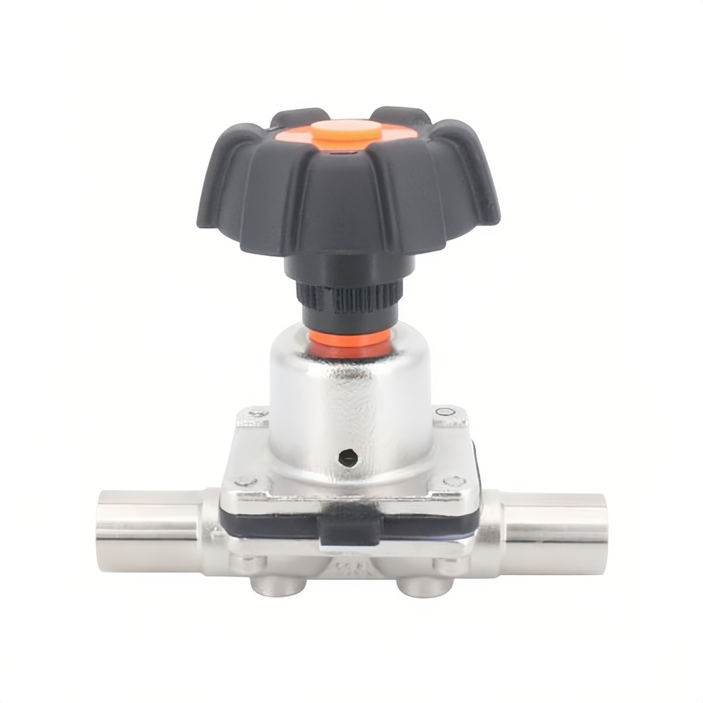 Sanitary Manual Diaphragm Valve with Weld Ends