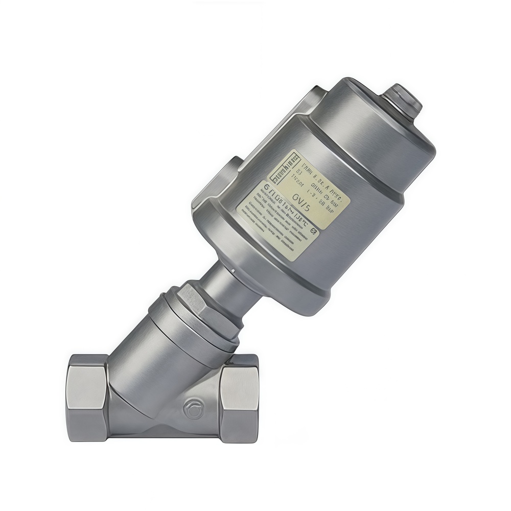 Sanitary Pneumatic Angle Seat Valve with Stainless Steel Body