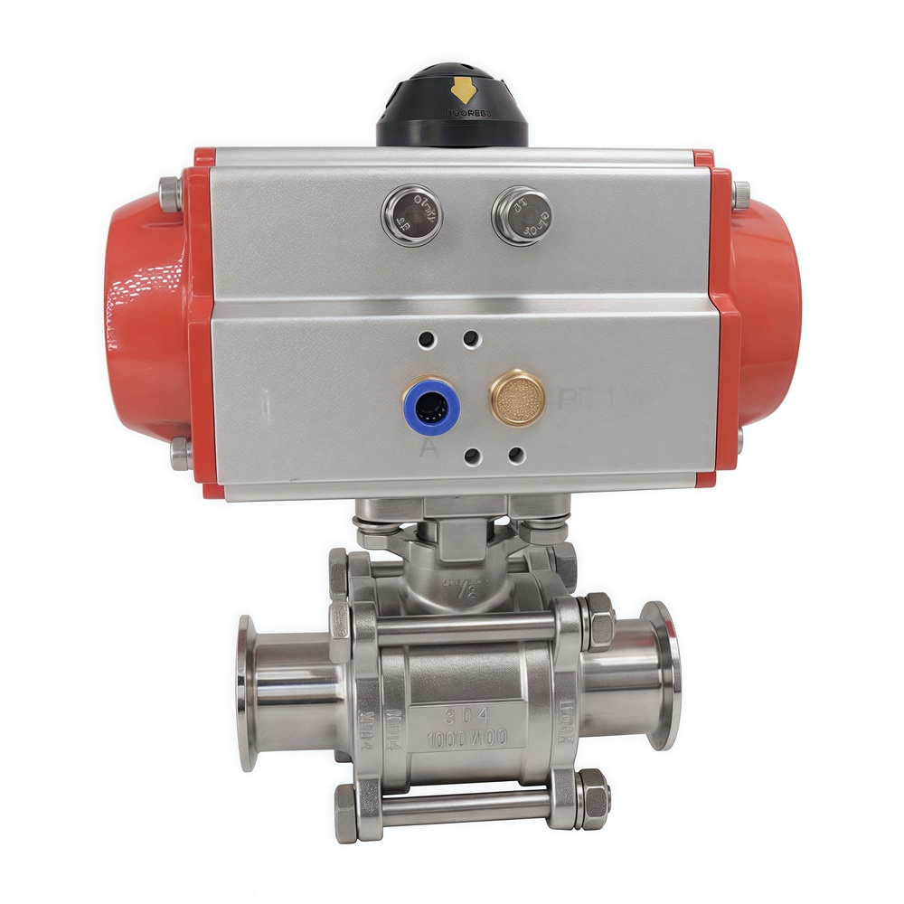 Sanitary Pneumatic Ball Valve with Clamp Ends Type A