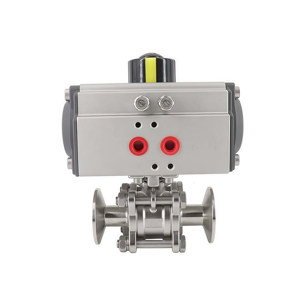 Sanitary Pneumatic Ball Valve with Clamp Ends Type B