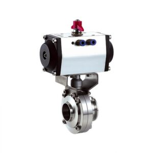Sanitary Pneumatic Butterfly Valve with Aluminum Body