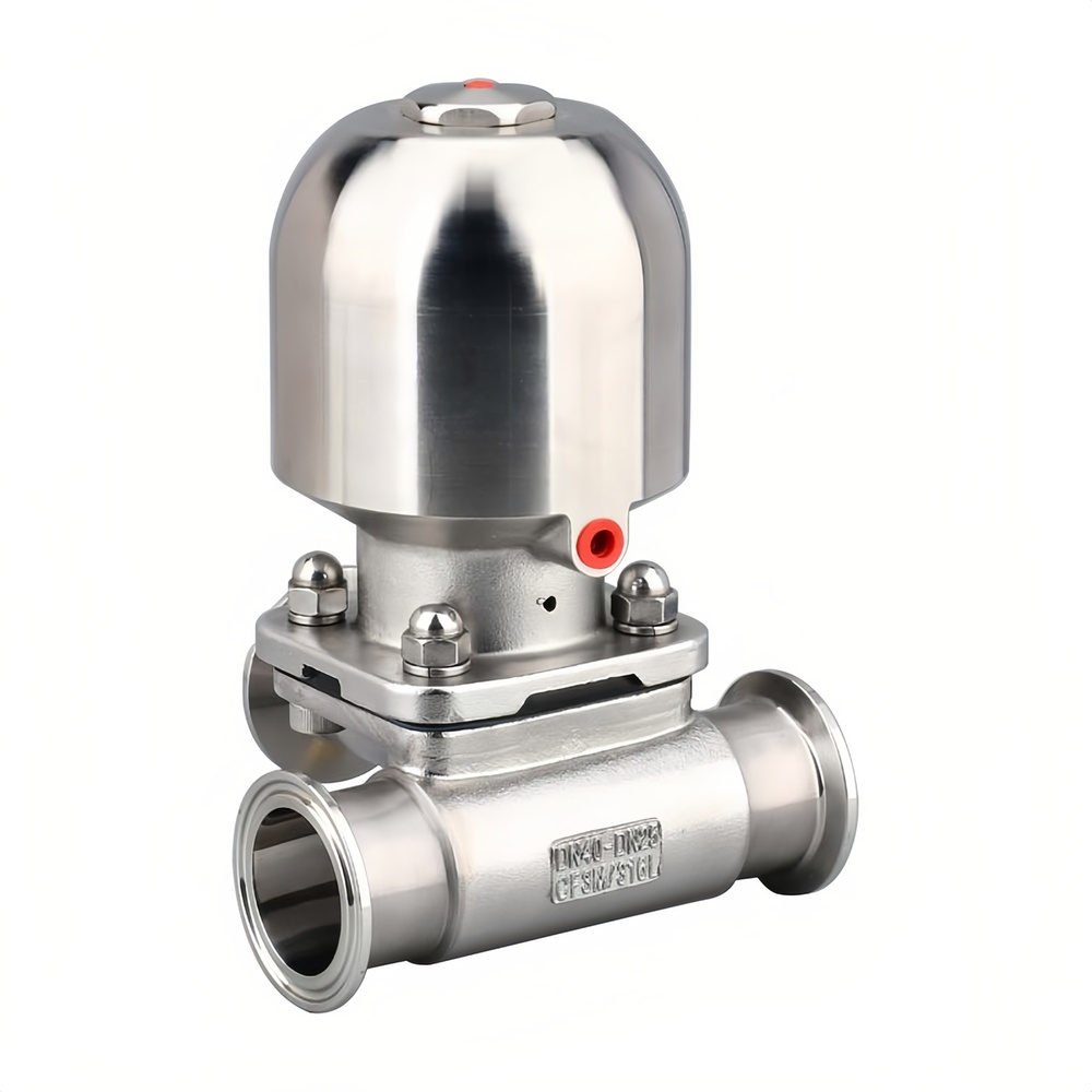Sanitary Pneumatic Diaphragm Valve 3-Way Type A