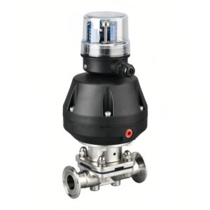 Sanitary Pneumatic Diaphragm Valve with Compact Actuator