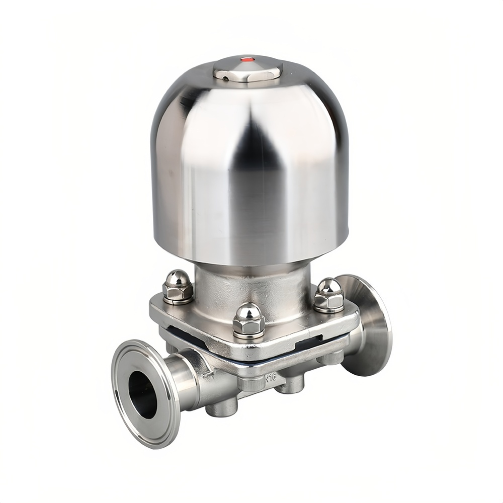 Sanitary Pneumatic Diaphragm Valve with Stainless Steel Actuator