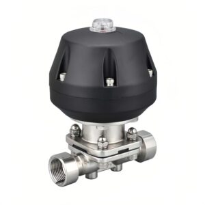 Sanitary Pneumatic Diaphragm Valve with Threaded Ends