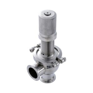 Sanitary Safety Relief Valve with Clamp Ends and 304 Stainless Steel Body