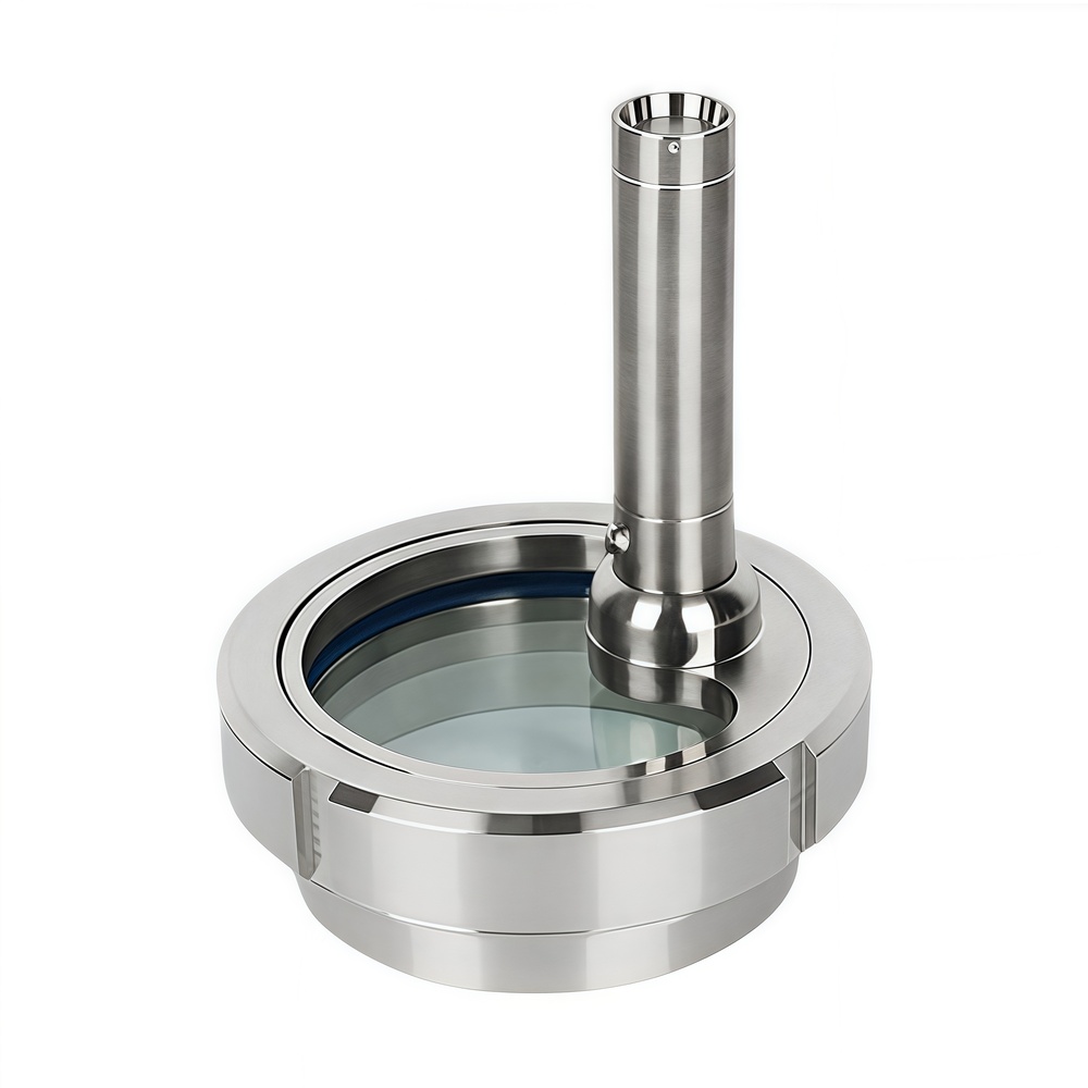 Sanitary Sight Glass with Light and Stainless Steel Body