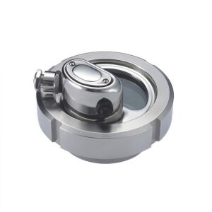 Sanitary Sight Glass with Union Ends and Light