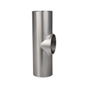 Sanitary Tee with Plain Ends Matte Finish