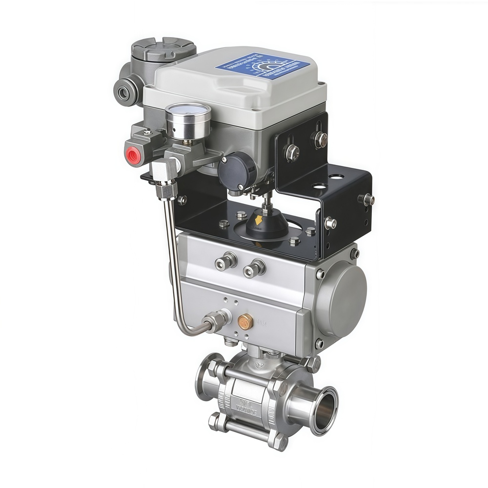 Three-Piece Mechanical Modulating Sanitary Ball Valve