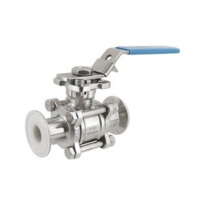 Three-Piece PTFE-Lined Sanitary Ball Valve