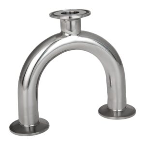 U-Type Sanitary Tee with Clamp Ends