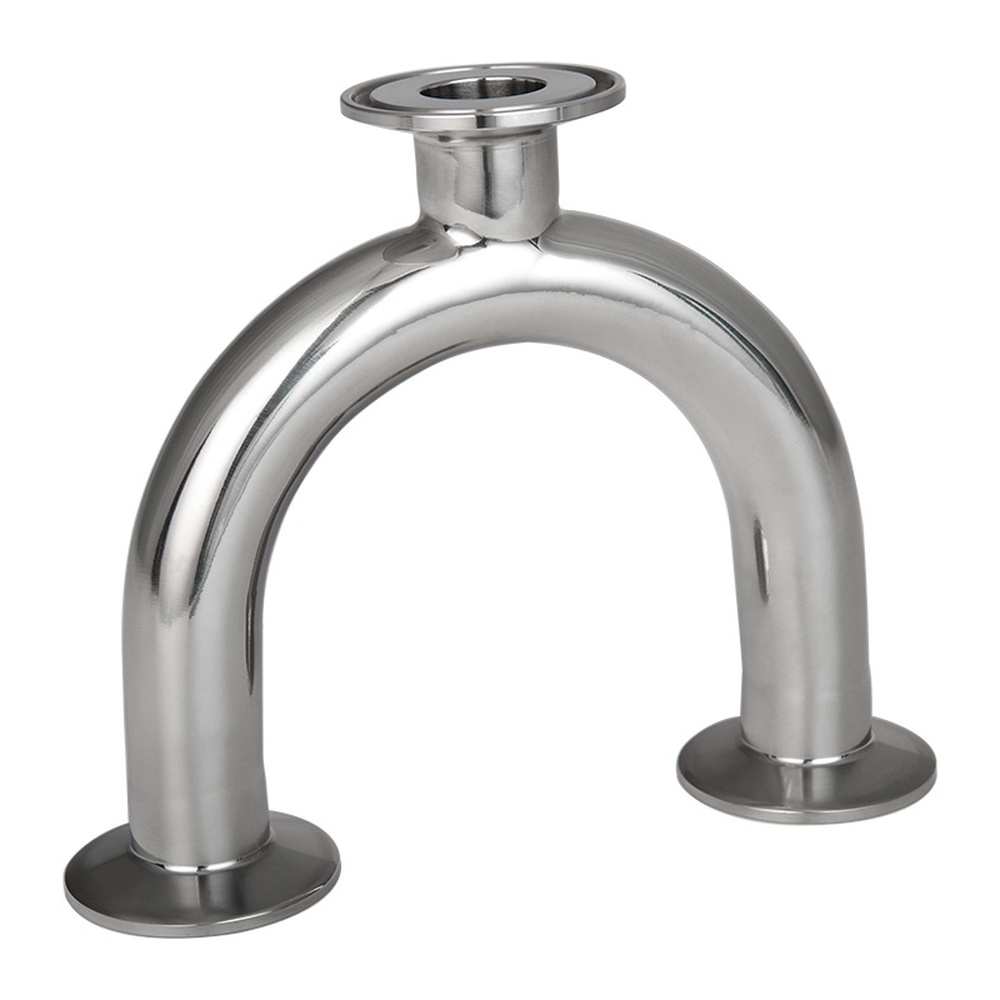 U-Type Sanitary Tee with Clamp Ends